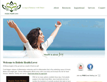 Tablet Screenshot of holistichealthlover.com